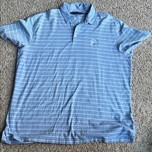 Polo golf Men's Blue Striped Polo Shirt